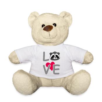 Amateur de raton laveur - Nounours - blanc - Devant