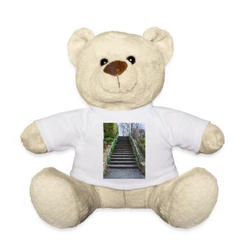 Just a flight of stairs - Teddy Bear - white - Front