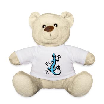Blue Gecko - Teddy Bear - white - Front