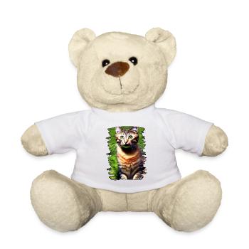 Katzengesicht 3 - Teddy - Weiß - Vorne