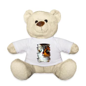 Katzengesicht - Teddy - Weiß - Vorne