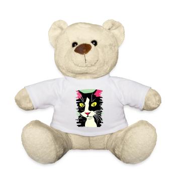 Katzengesicht 2 - Teddy - Weiß - Vorne