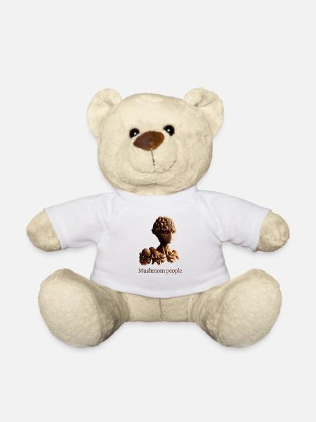 Mushroom people - Teddy Bear - white