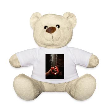 nicotine love - Teddy - Weiß - Vorne