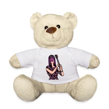 Fille de la musique - Nounours - blanc - Devant