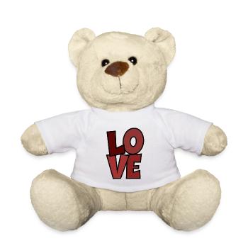 Love - Teddy Bear - white - Front