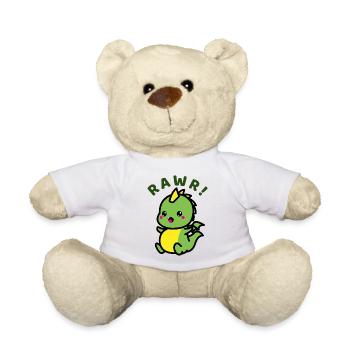 Süßer Dino RAWR! - Teddy - Weiß - Vorne