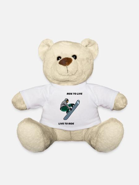 SNOWBOARDING - Teddy Bear - white