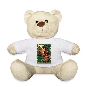 Guatemala drapeau guatémaltèque ADN I cadeau - Nounours - blanc - Devant