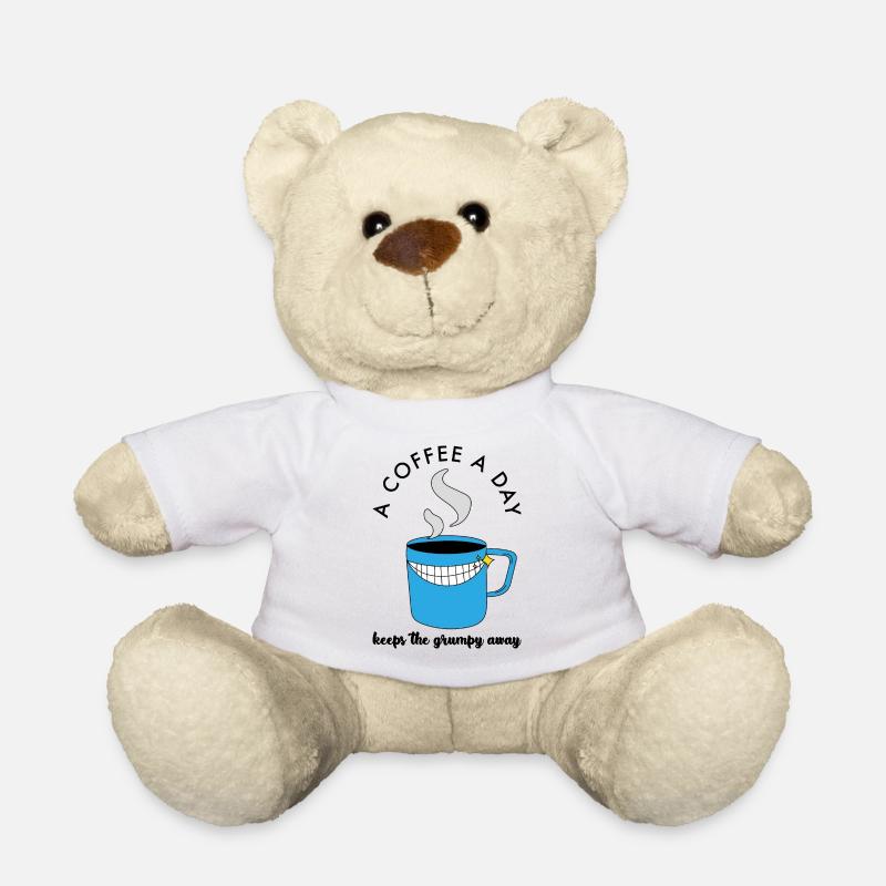 ACoffeeADay - Teddy Bear - white