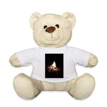 Evening fire - Teddy Bear - white - Front