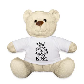Zwergpudel King of everything Spruch Hunde Hund - Teddy - Weiß - Vorne