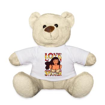 Spanisch lieb ich wirklich sehr Spanien Liebe - Teddy - Weiß - Vorne