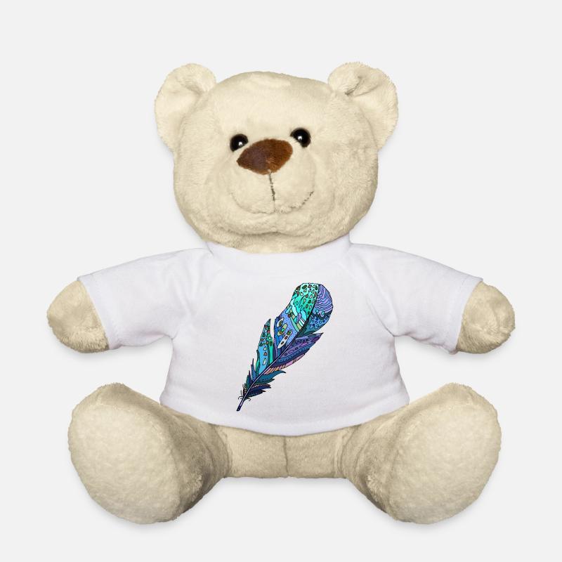 Feder - Teddy - Weiß