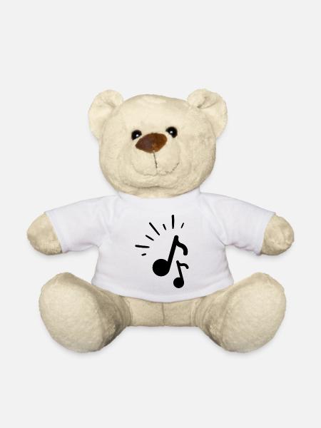 Musiknoten Sound - Teddy - Weiß