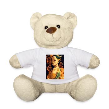 Narada - Mechanisch geometrischer Kunst Stil - Teddy - Weiß - Vorne