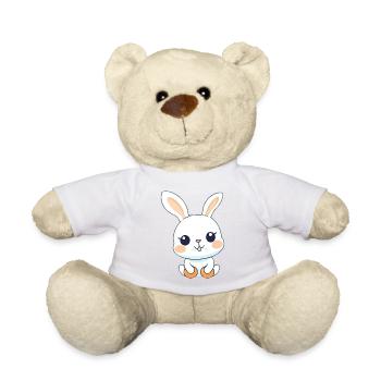 Mignon petit lapin - Nounours - blanc - Devant
