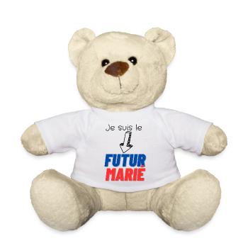 EVG futur marié. Enterrement vie célibataire - Nounours - blanc - Devant