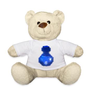 Blaues Gothic Halloween Secret Potion Bottle T-Shirt - Teddy - Weiß - Vorne