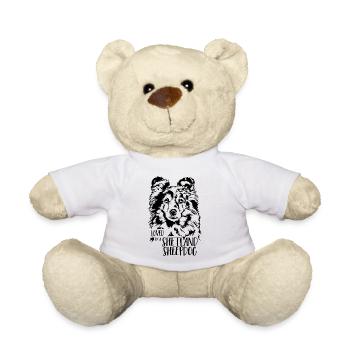 Aimé par un chien de berger Shetland Chiens Sheltie - Nounours - blanc - Devant