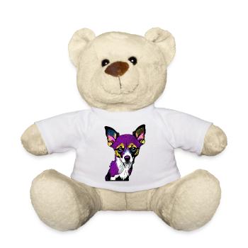 Happy dog. Happy dogs. Chihuahua! - Teddy Bear - white - Front