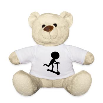 E-Scooter Roller Scooter - Nounours - blanc - Devant
