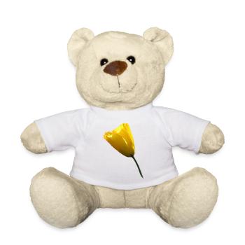 gelber Mohn Klatschmohn Mohnblume - Teddy - Weiß - Vorne