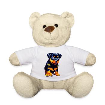Chiot Rottweiler Chien Rottweiler Puppy Dogs - Nounours - blanc - Devant