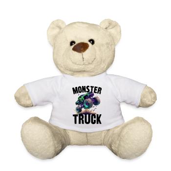 monster truck - Nounours - blanc - Devant