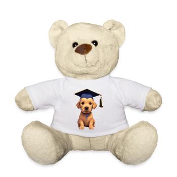 Bachelor Dog School Leaving Certificate Labrador Studies - Teddy Bear - white - Front