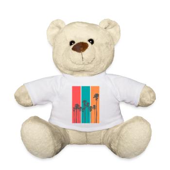 Palmen Sommerstrand - Teddy - Weiß - Vorne