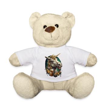 Cooles kreatives Einhorn mit Bier - Teddy - Weiß - Vorne