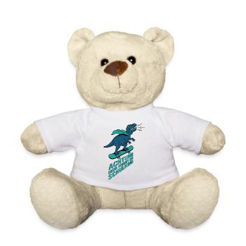 Schoolchild School Enrollment 1st Grade T-Rex Gift - Teddy Bear - white - Front