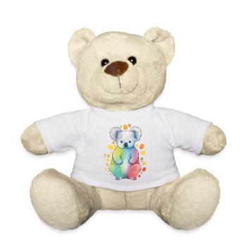 Koala coloré - Nounours - blanc - Devant