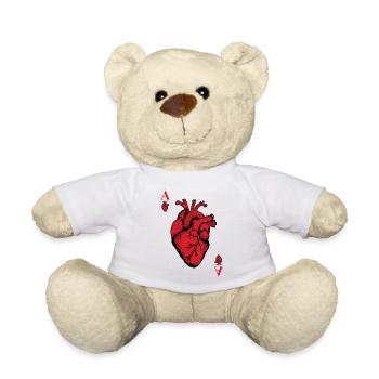 Herz-Ass - Teddy - Weiß - Vorne