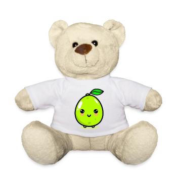 Mignon citron vert raisin fruit kawaii - Nounours - blanc - Devant