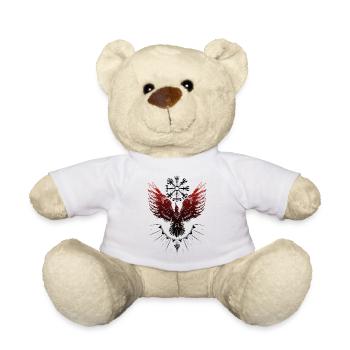 Wikinger Rabe Vegvisir Valknut - Teddy - Weiß - Vorne