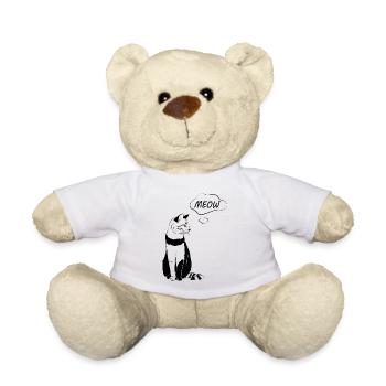 Miaou de chat mignon - Nounours - blanc - Devant