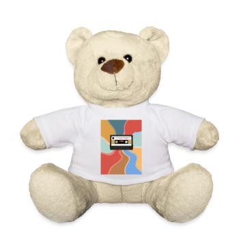 Retro Kasette - Teddy - Weiß - Vorne