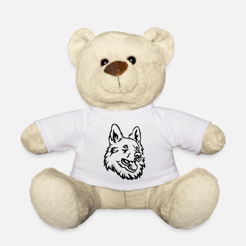 Tête de berger suisse - Nounours - blanc