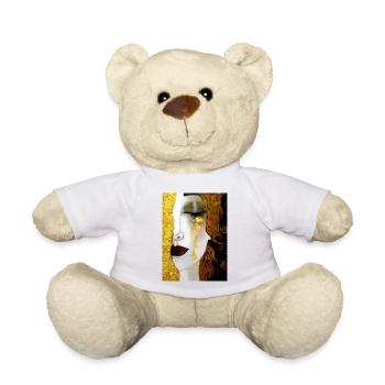 Goldene Tränen, Gustav Klimt - Teddy - Weiß - Vorne