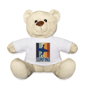 Surfing Surfboard Surfer Wassersport - Teddy - Weiß - Vorne