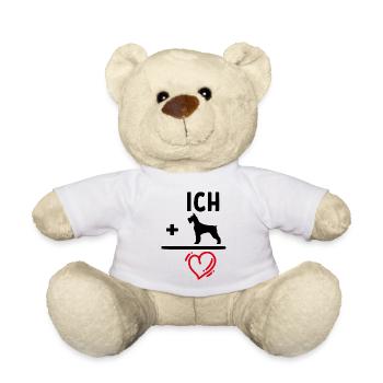 Hund Statement Haustiere Lieblingstier Herz - Teddy - Weiß - Vorne