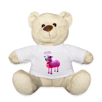 Pink Sheep of the Family T-Shirt - Dein Statement - Teddy - Weiß - Vorne