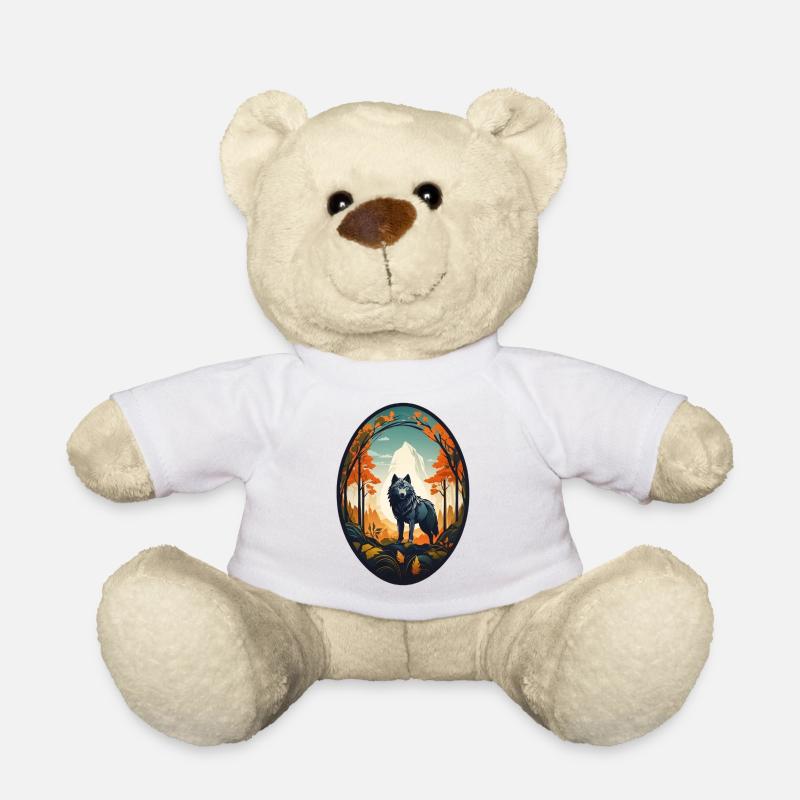 Waldbewohner Wolf - Teddy - Weiß