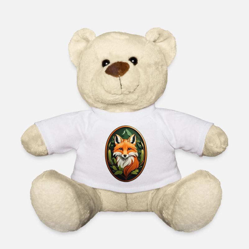 Renard roux - Nounours - blanc