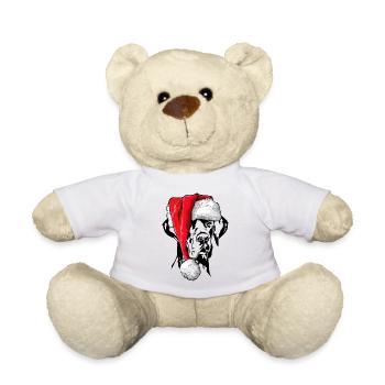 Père Noël Grand Dague Chiens de Noël Wilsigns - Nounours - blanc - Devant
