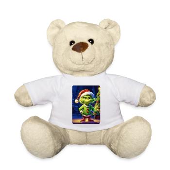 Christmas Christmas Grouch Blank Template 1.8 - Teddy Bear - white - Front