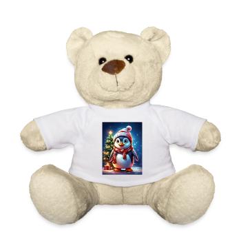 Weihnachten Pinguin Blankovorlage 1.8 - Teddy - Weiß - Vorne