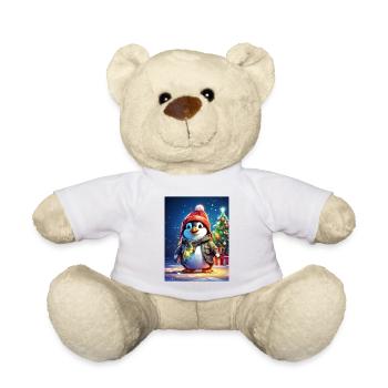 Weihnachten Pinguin Blankovorlage 1.6 - Teddy - Weiß - Vorne